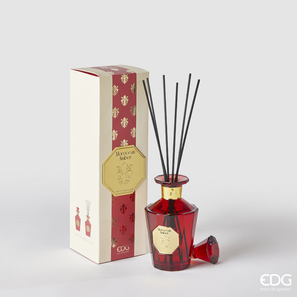 EDG – Enzo De Gasperi Profumatore Bottiglia Goldlily 230ml + Bastoncini h 16 Moroccan amber